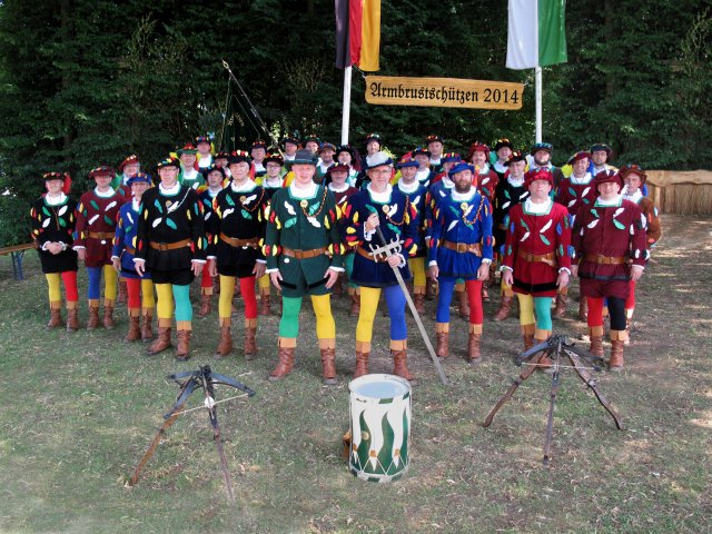 Die Gruppe der Armbrustschützen Mengeringhausen 2014 Gruppenfoto 2014